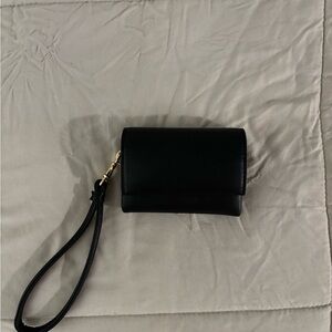 Elegant Black Wristlet Clutch
